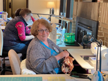 Camp Huston, Cindy sewing