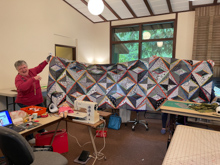 Camp Huston, Penny's Black & White Quilt - OOPS!