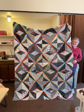 Camp Huston, Penny's Black & White Quilt - Corrected