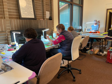 Camp Huston, Sew Room - Patty, Cheryl, Cindy & Sandy