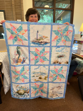 Camp Huston, Patty's Watercolor Seaside Quilt