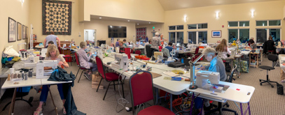 Seabeck, NEW Pines Sew Room - looking toward the back