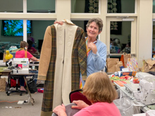 Seabeck, Bring & Brag Pajama Party - Kim V & her 2nd Place Make It With Wool coat